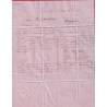 PHILADELPHIA USA 1855 ETAS UNIS TAXE 26 ANNULEE MENTION VIA CANADA FROM BOSTON COGNAC CHARENTE