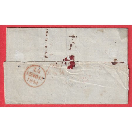 NEW ORLEANS USA ETATS UNIS 1844 STEAMER SHIP VIA BOSTON POUR PARIS