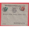 N°137 138 MARSEILLE BOUCHES DU RHONE LEVEE EXCEPTIONNELLE POUR BORDEAUX TYPE SEMEUSE