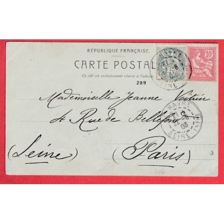 N°125 111 LEVEE EXCEPTIONNELLE LE HAVRE SEINE INFERIEURE POUR PARIS TYPE BLANC MOUCHON