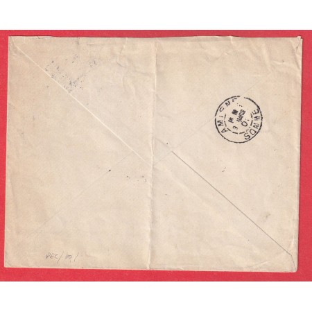 N°111 117 X2 LEVEE EXCEPTIONNELLE DOUBLE PORT PARIS PL DE LA BOURSE AMIENS SOMME 1901