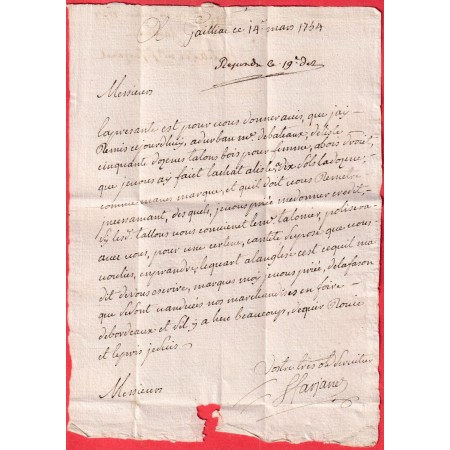 MARQUE DE GAILLAC TARN LN°1 1754 MONTAUBAN TARN ET GARONNE INDICE 13