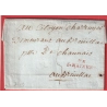 MARQUE 75 ST MAIXENT 1794 DEUX SEVRES 34X9 EN ROUGE INDICE 11 POUR BREUILLAC
