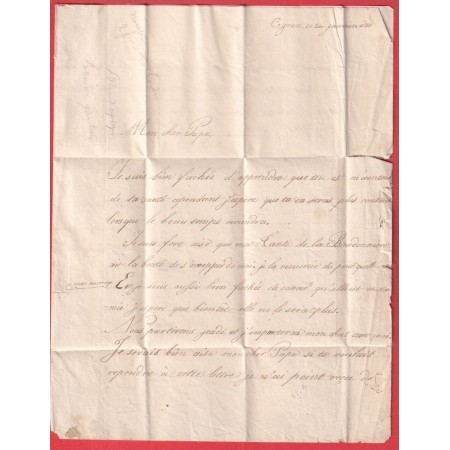 MARQUE 71 ST CALAIS SARTHE 1830 POUR BEAUMONT LE VICOMTE 37X11 INDICE 11