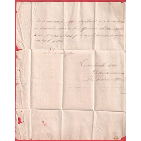 MARQUE 71 ST CALAIS SARTHE 1830 POUR BEAUMONT LE VICOMTE 37X11 INDICE 11