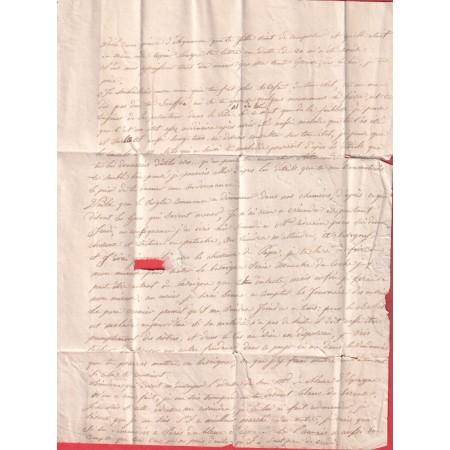 MARQUE 71 ST CALAIS SARTHE 1830 POUR BEAUMONT LE VICOMTE 37X11 INDICE 11