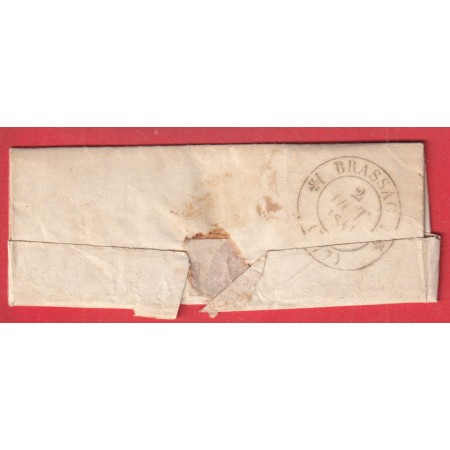 CAD TYPE 15 CASTRES TARN BOITE RURALE S LA GARDE ? POUR BRASSAC 1841