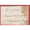 MARQUE CONTRESEING DE FRANCHISE LATOUR AIX EN PROVENCE 1785 SENECHAL 315a CHARLES DES GALLOIS DE LA TOUR DE GLENE