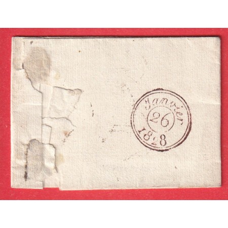 MARQUE 58 NANTEUIL LE HAUDOUIN OISE 1828 43X16 INDICE 12 POUR PARIS