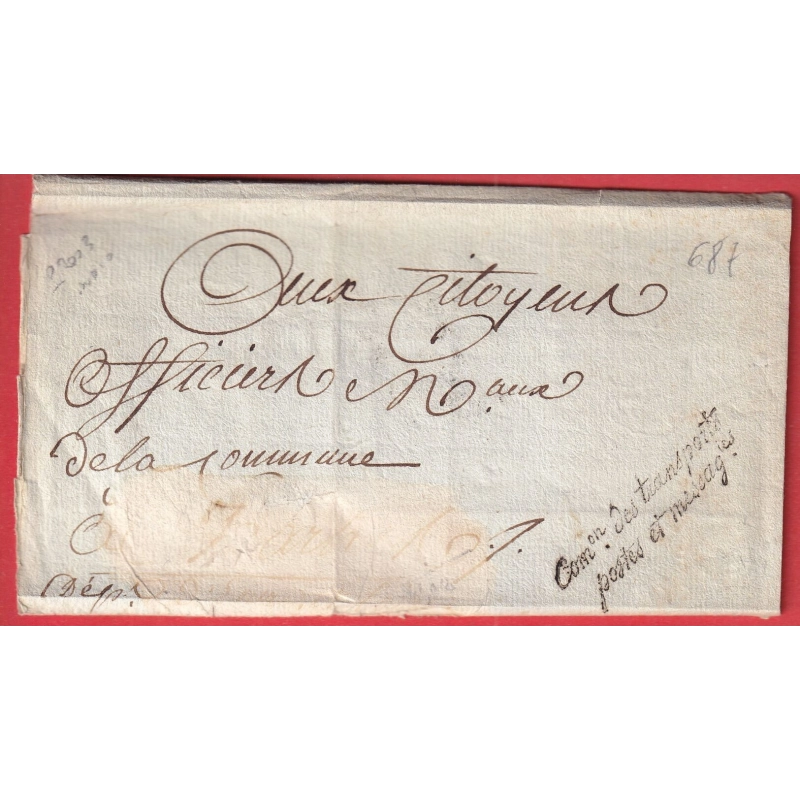 FRANCHISE COMon DES TRANSPORTS POSTES ET MESSAGERIES PARIS