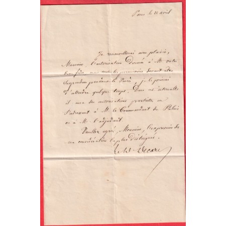 FRANCHISE LE GRAND REFERENDAIRE CHAMBRE DES PAIRS SOUS LOUIS PHILIPPE ENTRE 1830 ET 1848