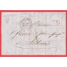 CAD TYPE 14 PERIGUEUX DORDOGNE TAXE LOCALE 1 CL EN ROUGE POUR ANTONNE 1846