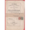 N°19 26 CAD NOYON OISE RARE TARIF A 3C BANDE SUR JOURNAL COMPLET POUR VITRY SUR SEINE