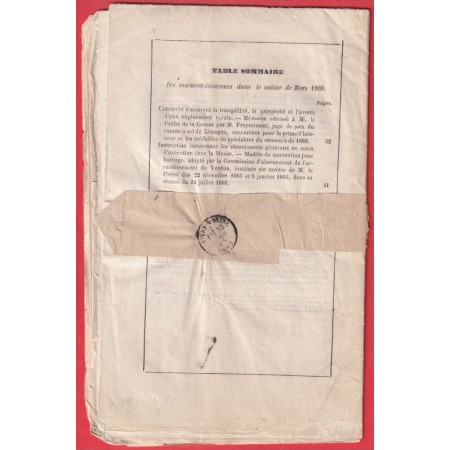 N°19 26 CAD NOYON OISE RARE TARIF A 3C BANDE SUR JOURNAL COMPLET POUR VITRY SUR SEINE