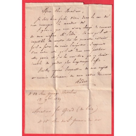 DOUBLE CURSIVE 72 CHATOU NANTERRE 1829 VILLENEUVE BOURGES CHER INDICE 16