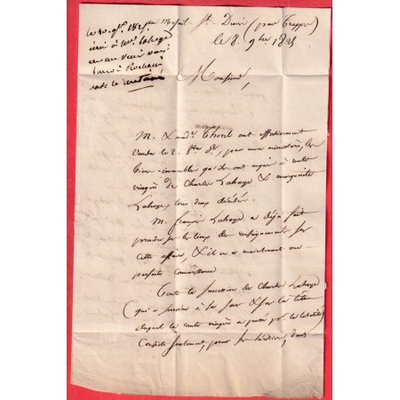 MARQUE 72 TRAPPES SEINE ET OISE 1825 POUR PARIS 27X9 INDICE 12