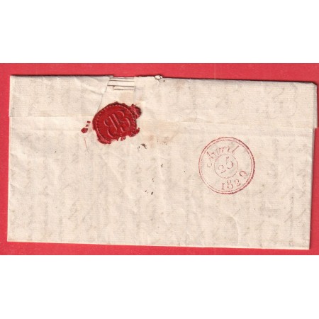 MARQUE 63 VIC EN BIGORRE 1829 44X11 INDICE 9 POUR PARIS