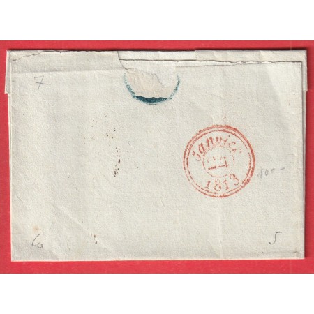 MARQUE 58 SENLIS OISE EN ROUGE 29X11 POUR PARIS INDICE 11