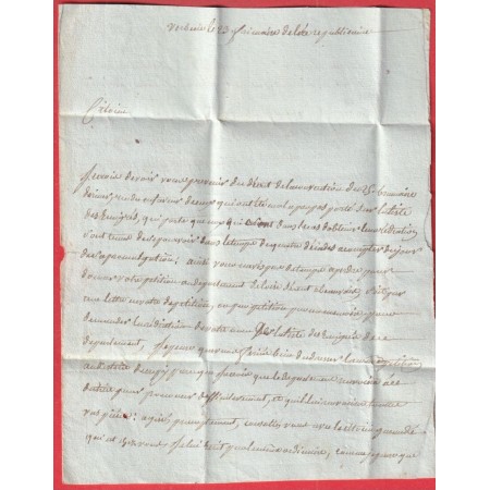 MARQUE 58 VERBERIE OISE 1793 29X9 POUR PONTOISE INDICE 11