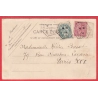 N°111 128 LEVEE EXCEPTIONNELLE MARSEILLE BOUCHES DU RHONE 1904 CACHET HEXAGONAL
