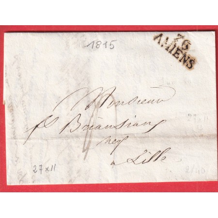 MARQUE 76 AMIENS SOMME 1815 27X11 INDICE 13 LILLE NORD