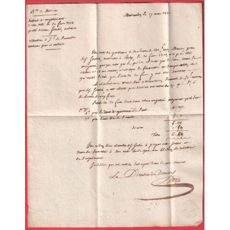 MARQUE P115P MONTAUBAN EN ROUGE TARN ET GARONNE 1820 49X11 POUR MOLIERES INDICE 12