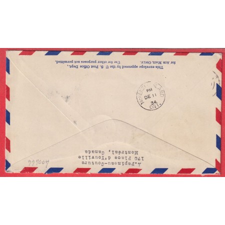 1ER VOL FIRST FLIGHT CANADA KENORA MC KENZIE ISLAND 1934 HYDRAVION AVION