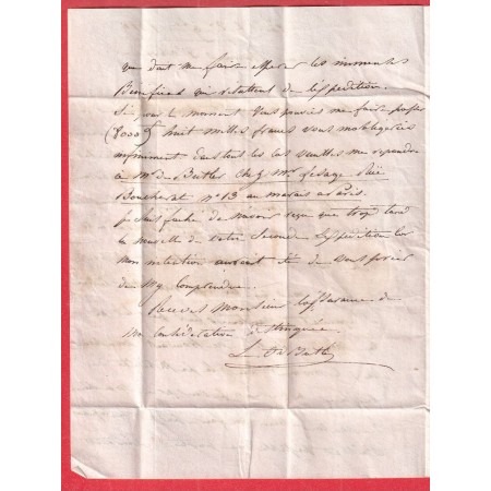 MARQUE 83 ST FLORENTIN YONNE 1819 41X10 POUR NANTES 41X10 INDICE 9