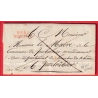 MARQUE P78P TOULON EN ROUGE VAR 1821 AU DOS 29 NISMES NIMES GARD POUR AIX EN PROVENCE BOUCHES DU RHONE