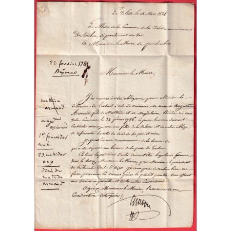 MARQUE P78P TOULON EN ROUGE VAR 1821 AU DOS 29 NISMES NIMES GARD POUR AIX EN PROVENCE BOUCHES DU RHONE