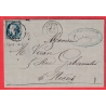 N°29 BUREAU DE PASSE 1307 DIJON COTE D'OR CAD TYPE 17 AISEREY POUR NICE ALPES MARITIMES