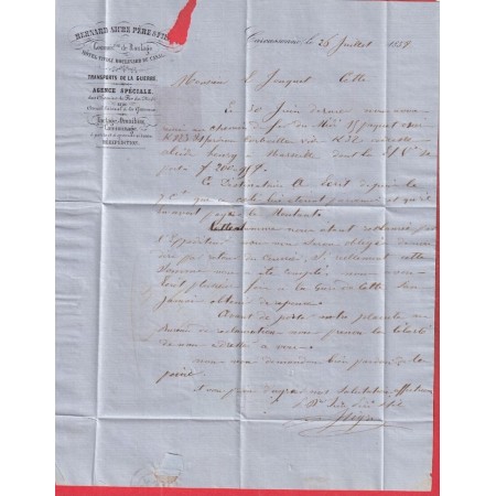 N°14 AMBULANT DE JOUR TOULOUSE A CETTE 2° LOSANGE TC2° POUR CETTE INDICE 19 POTHION 461