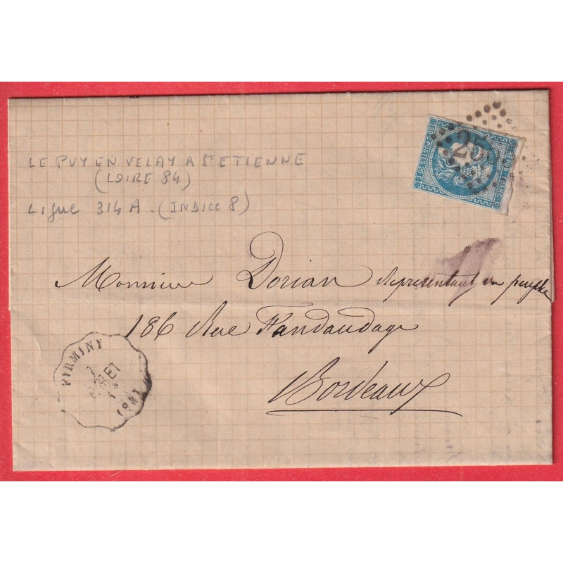 N°46B CONVOYEUR STATION FIRMINY GC 2565 MOULINS ALLIER POUR BORDEAUX