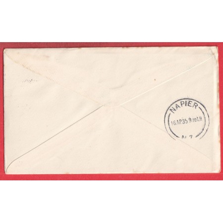 1ER VOL FIRST FLIGHT GISBORNE NAPIER NEW ZEALAND NOUVELLE ZELANDE 1935