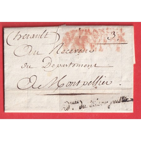 FRANCHISE DIRECTEUR DU TRESOR PUBLIC AN9 POUR MONTPELLIER