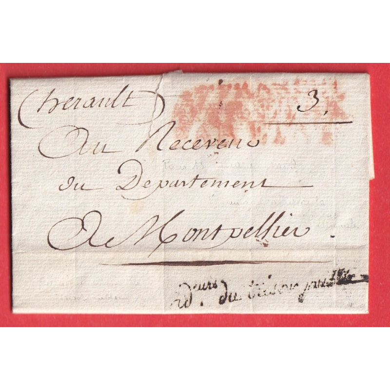 FRANCHISE DIRECTEUR DU TRESOR PUBLIC AN9 POUR MONTPELLIER