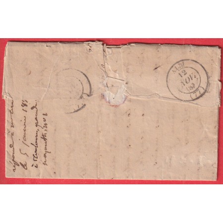 TYPE 11 MURET HAUTE GARONNE DECIME RURAL ROUGE DE BEAUMONT SUR CEZE POUR ALBI TARN