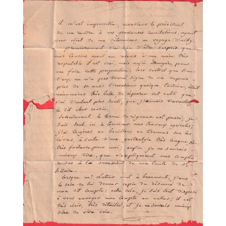 TYPE 11 MURET HAUTE GARONNE DECIME RURAL ROUGE DE BEAUMONT SUR CEZE POUR ALBI TARN