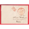 CAD TYPE 14 NEVERS EN ROUGE + PP NIEVRE POUR RIOM ALLIER CAD TYPE 11 ARRIVEE VIA MOULINS ALLIER 1839 INDICE 13