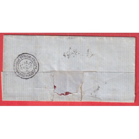LETTRE DE PARIS POUR ROME CORPS EXPEDITIONNAIRE 1ER DIVISION 1855