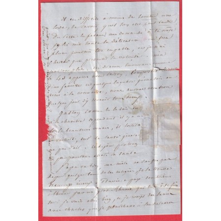 LETTRE DE PARIS POUR ROME CORPS EXPEDITIONNAIRE 1ER DIVISION 1855