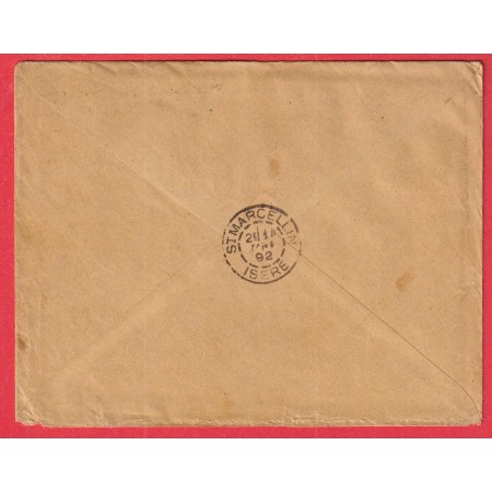 N°80 PERFORE SOCIETE LYONNAISE LYON LES TERREAUX POUR ST MARCELLIN ISERE