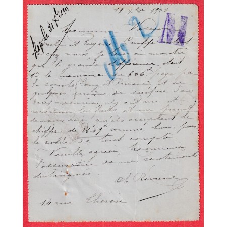 N°117 LEVEE EXCEPTIONNELLE PARIS 1 F PL DE LA BOURSE 1 1901 BOIS COLOMBES