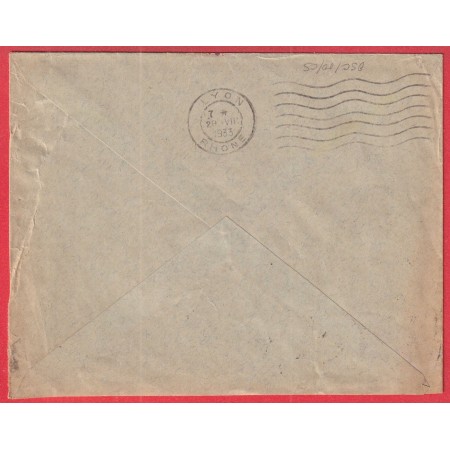 N°199 ROULETTE + N°235 LEVEE EXCEPTIONNELLE PARIS 1 PL DE LA BOURSE POUR LYON