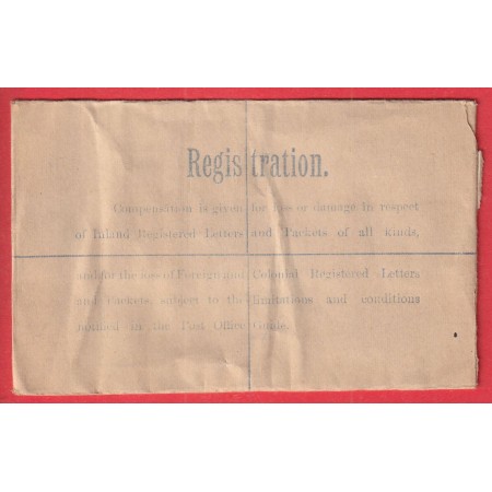 ENTIER + TIMBRE PERFORE PERFINS RESTRED LETTER MANCHESTER 1919 POUR GRENOBLE ISERE
