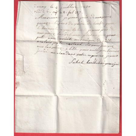 MARQUE P57P DOUAY EN ROUGE 26X11 INDICE 8