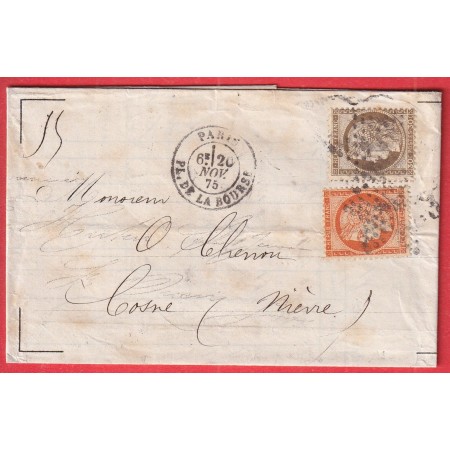 N°38 56 PARIS ETOILE 1 PL DE LA BOURSE POUR COSNE NIEVRE