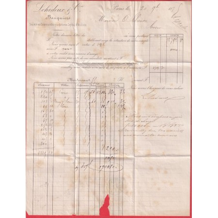 N°38 56 PARIS ETOILE 1 PL DE LA BOURSE POUR COSNE NIEVRE