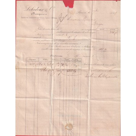 N°31 ORANGE VIF PARIS ETOILE 1 PL DE LA BOURSE POUR TROYES AUBE