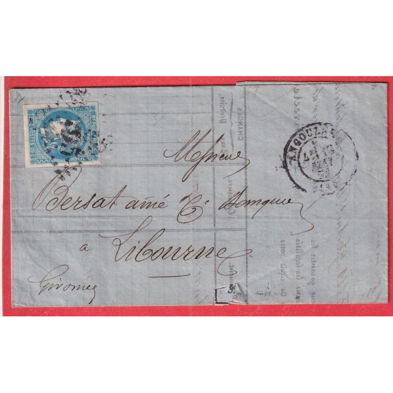 N°46B GC 105 ANGOULEME CHARENTE POUR LIBOURNE GIRONDE